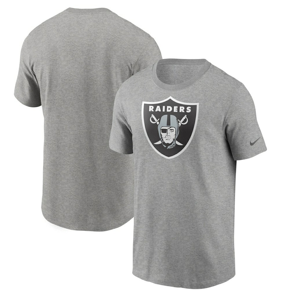 Las Vegas Raiders Primetime Logo Essential T-Shirt Heather Gray - Nike