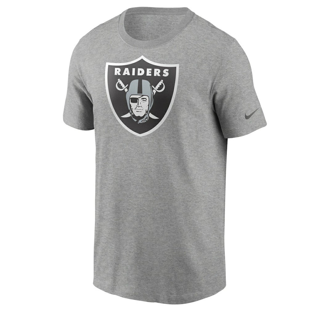 Las Vegas Raiders Primetime Logo Essential T-Shirt Heather Gray - Nike