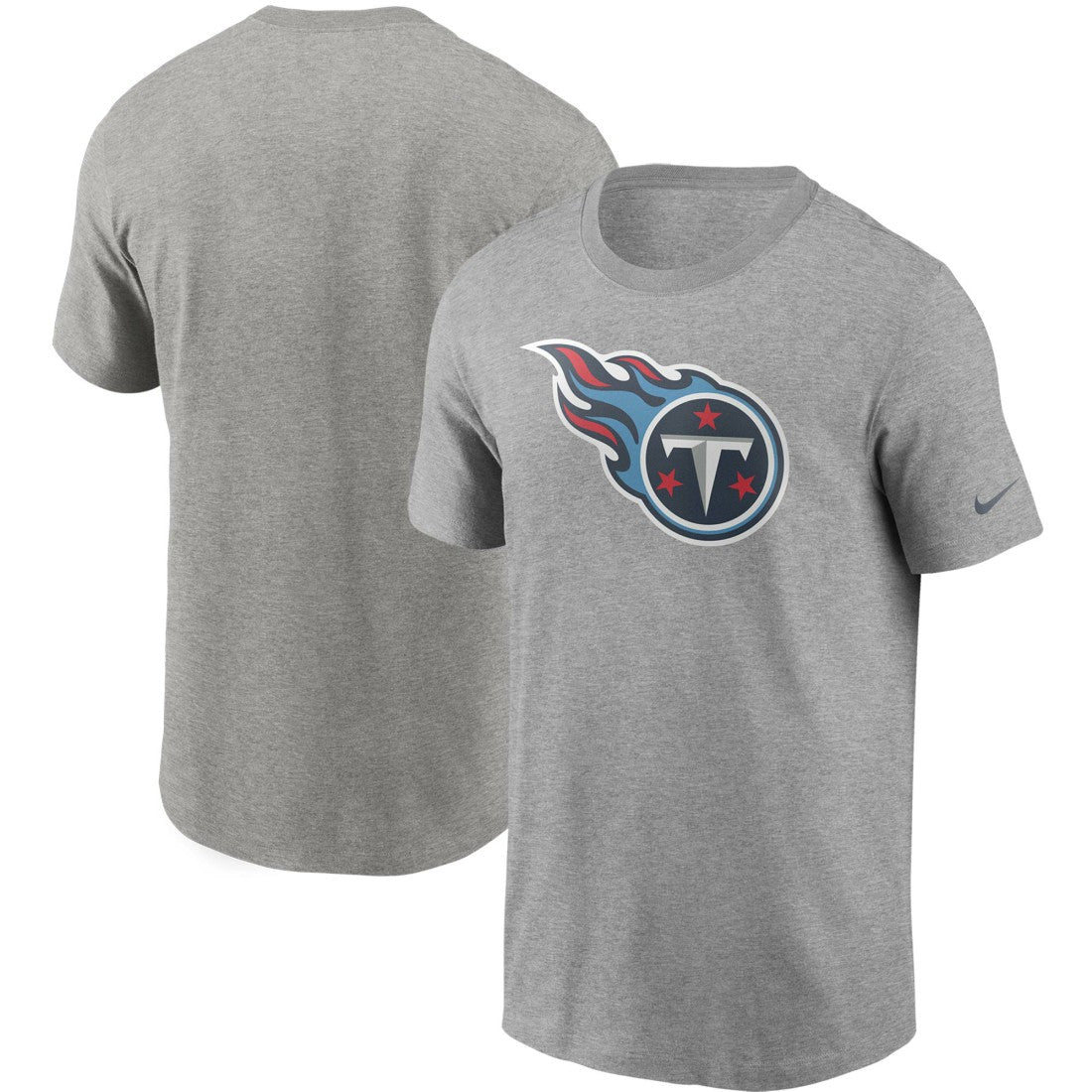 Tennessee Titans Primetime Logo Essential T-Shirt Heather Gray - Nike