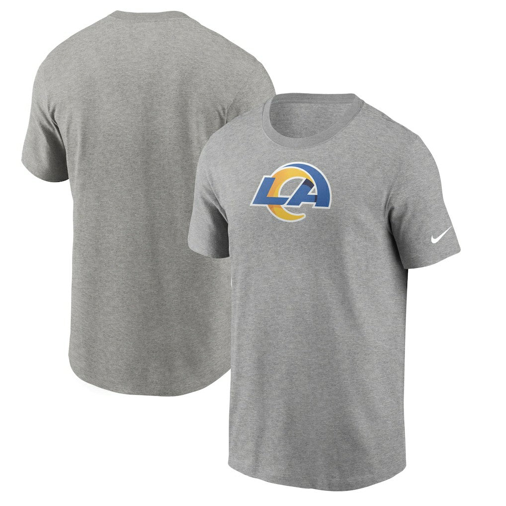 Los Angeles Rams Primetime Logo Essential T-Shirt Heather Gray - Nike