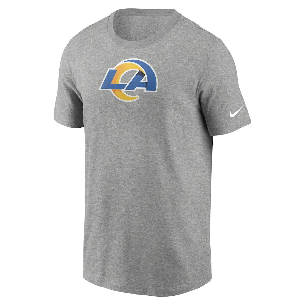 Los Angeles Rams Primetime Logo Essential T-Shirt Heather Gray - Nike