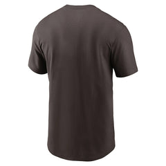 Cleveland Browns Primetime Logo Essential T-Shirt Brown - Nike