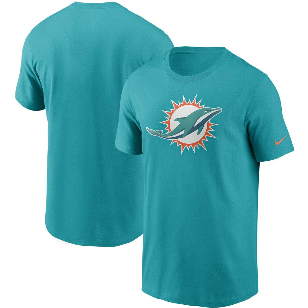 Miami Dolphins Primetime Logo Essential T-Shirt Aqua - Nike