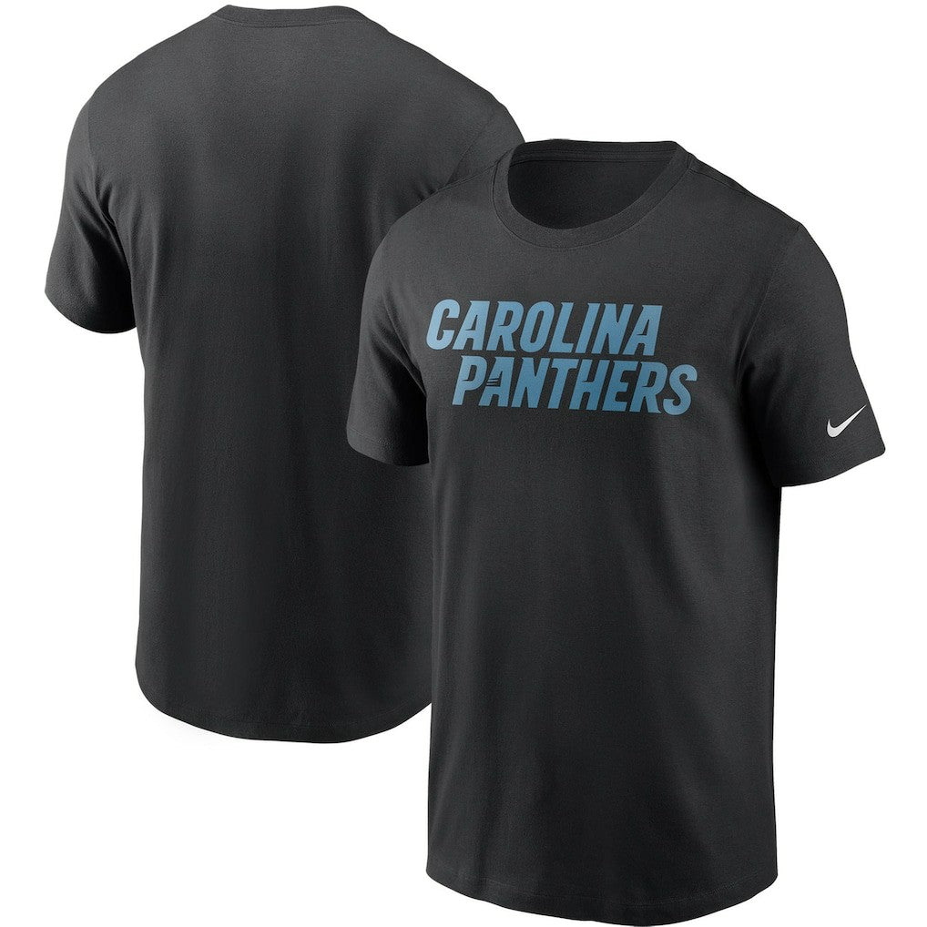 Carolina Panthers Team Wordmark T-Shirt Black - Nike