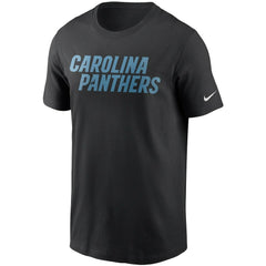 Carolina Panthers Team Wordmark T-Shirt Black - Nike