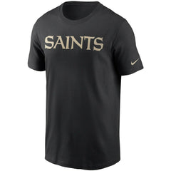 New Orleans Saints Team Wordmark T-Shirt Black - Nike