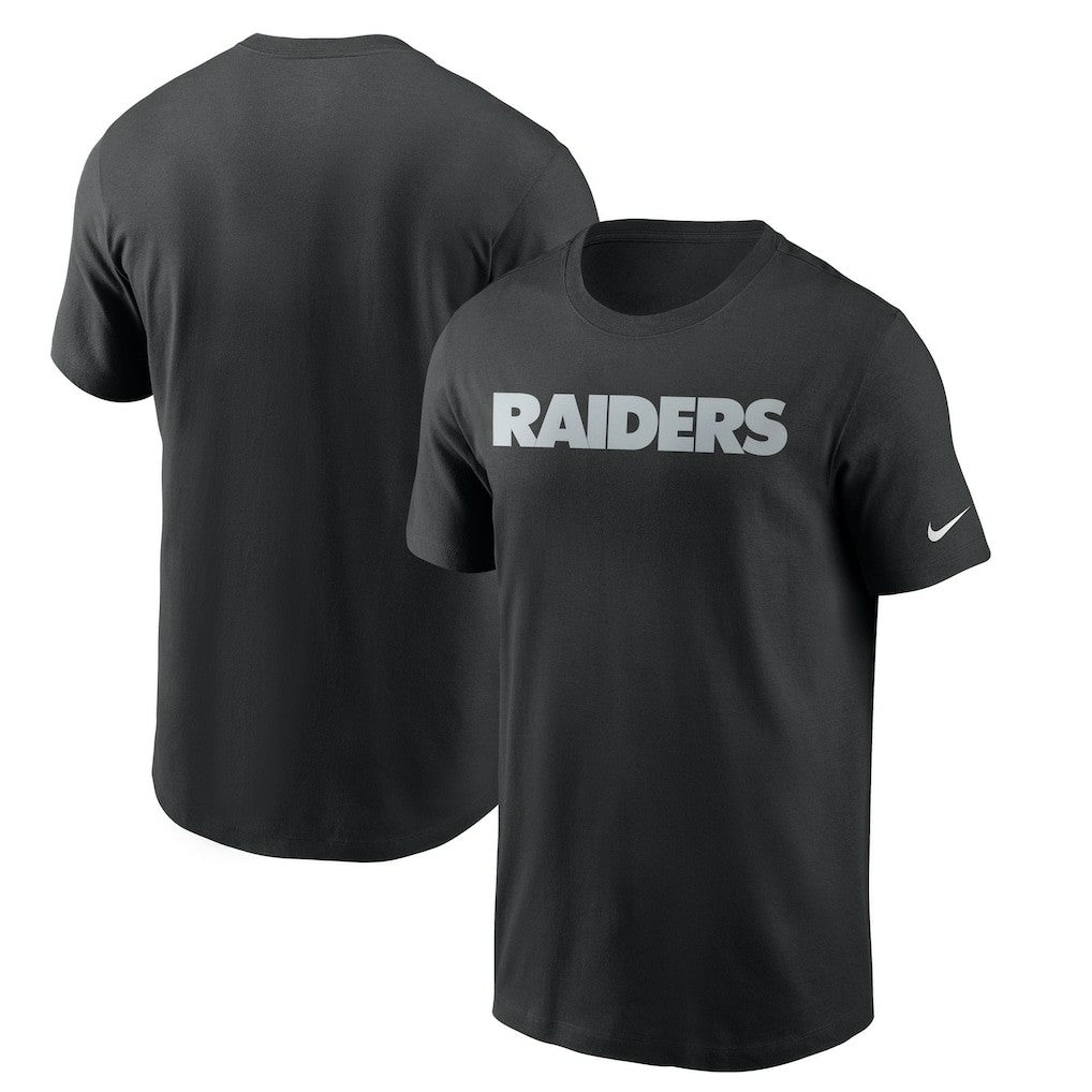 Las Vegas Raiders Team Wordmark T-Shirt Black - Nike