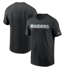 Las Vegas Raiders Team Wordmark T-Shirt Black - Nike