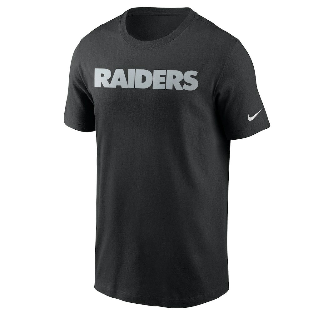 Las Vegas Raiders Team Wordmark T-Shirt Black - Nike