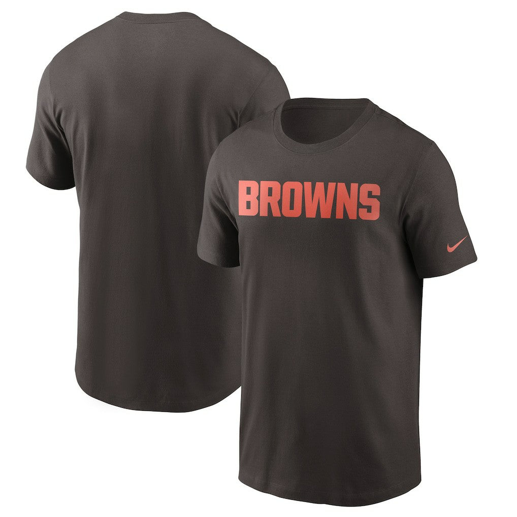 Cleveland Browns Team Wordmark T-Shirt Brown - Nike