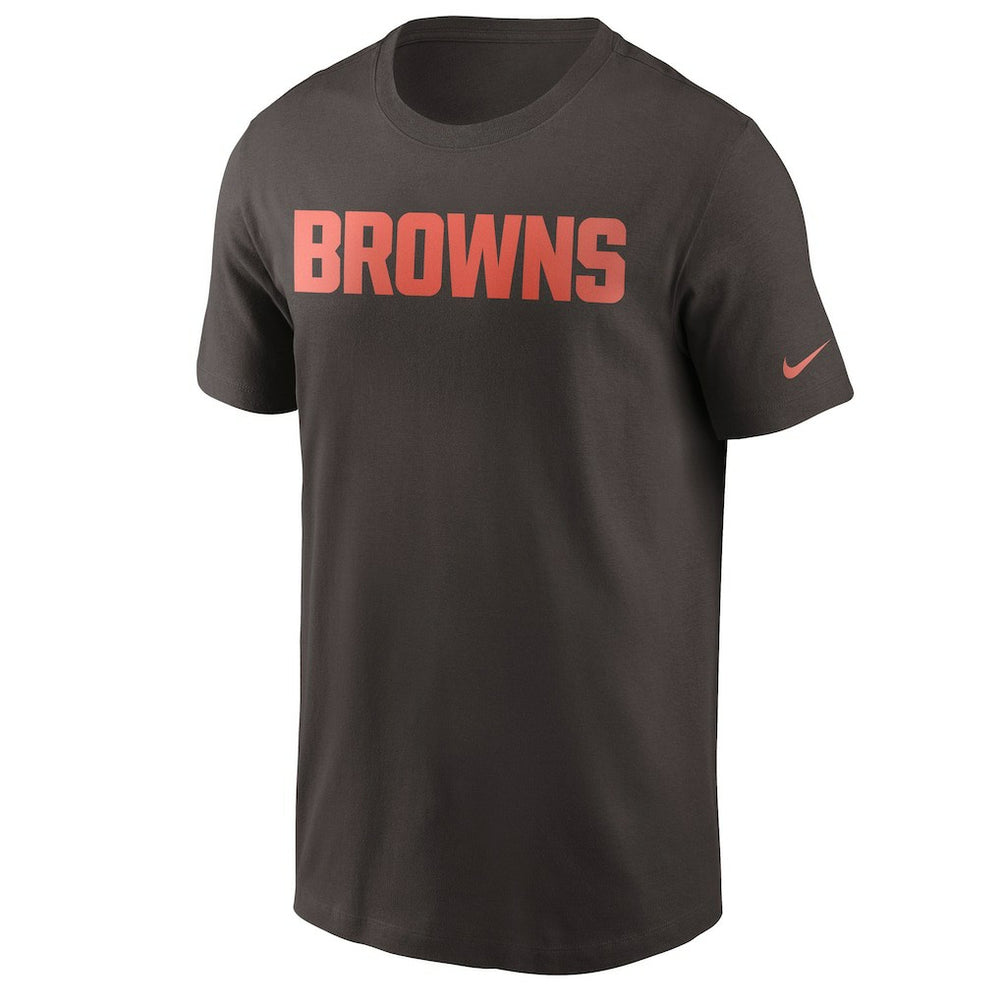Cleveland Browns Team Wordmark T-Shirt Brown - Nike