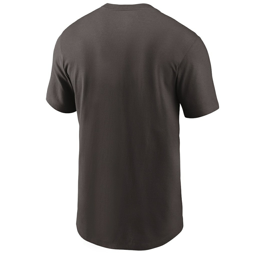 Cleveland Browns Team Wordmark T-Shirt Brown - Nike