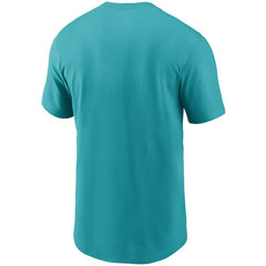 Miami Dolphins Team Wordmark T-Shirt Aqua - Nike