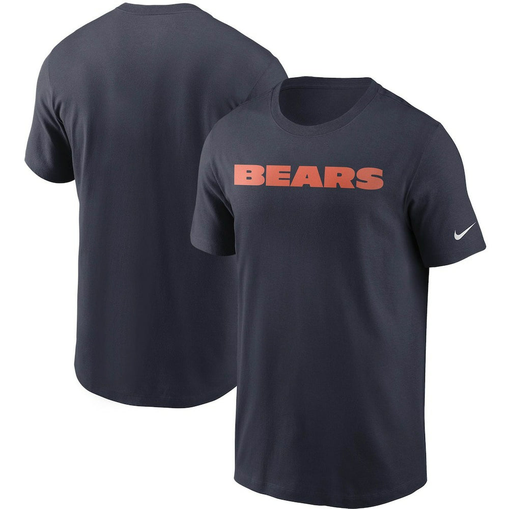 Chicago Bears Team Wordmark T-Shirt Navy - Nike