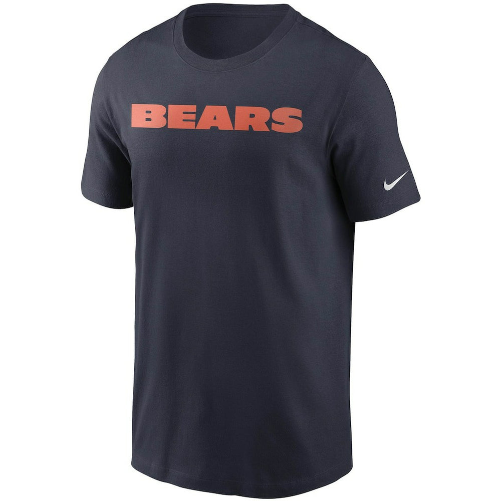 Chicago Bears Team Wordmark T-Shirt Navy - Nike
