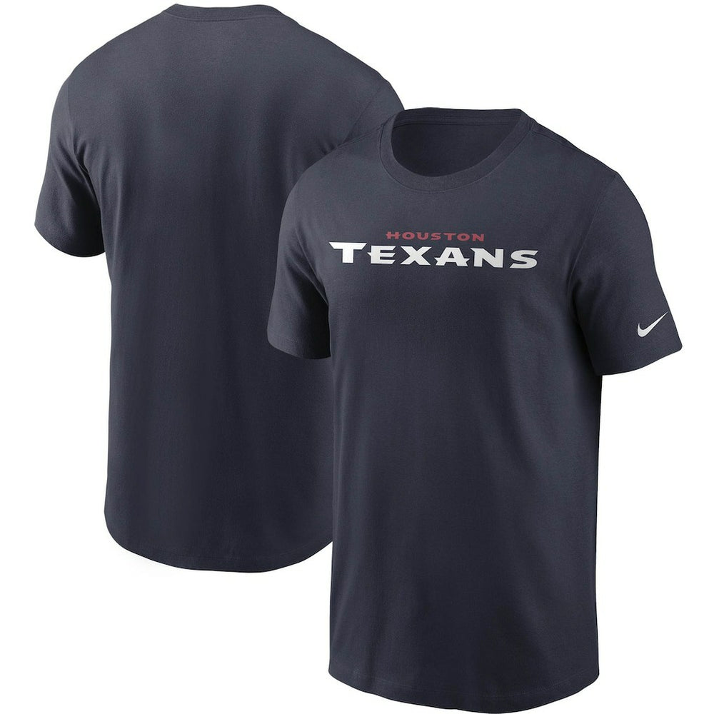 Houston Texans Team Wordmark T-Shirt Navy - Nike