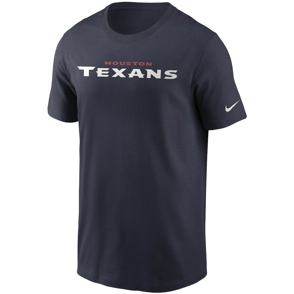 Houston Texans Team Wordmark T-Shirt Navy - Nike