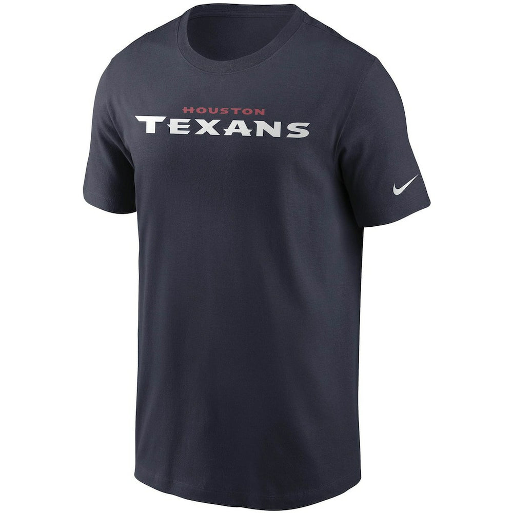 Houston Texans Team Wordmark T-Shirt Navy - Nike