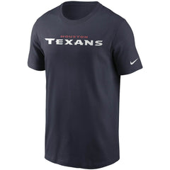 Houston Texans Team Wordmark T-Shirt Navy - Nike