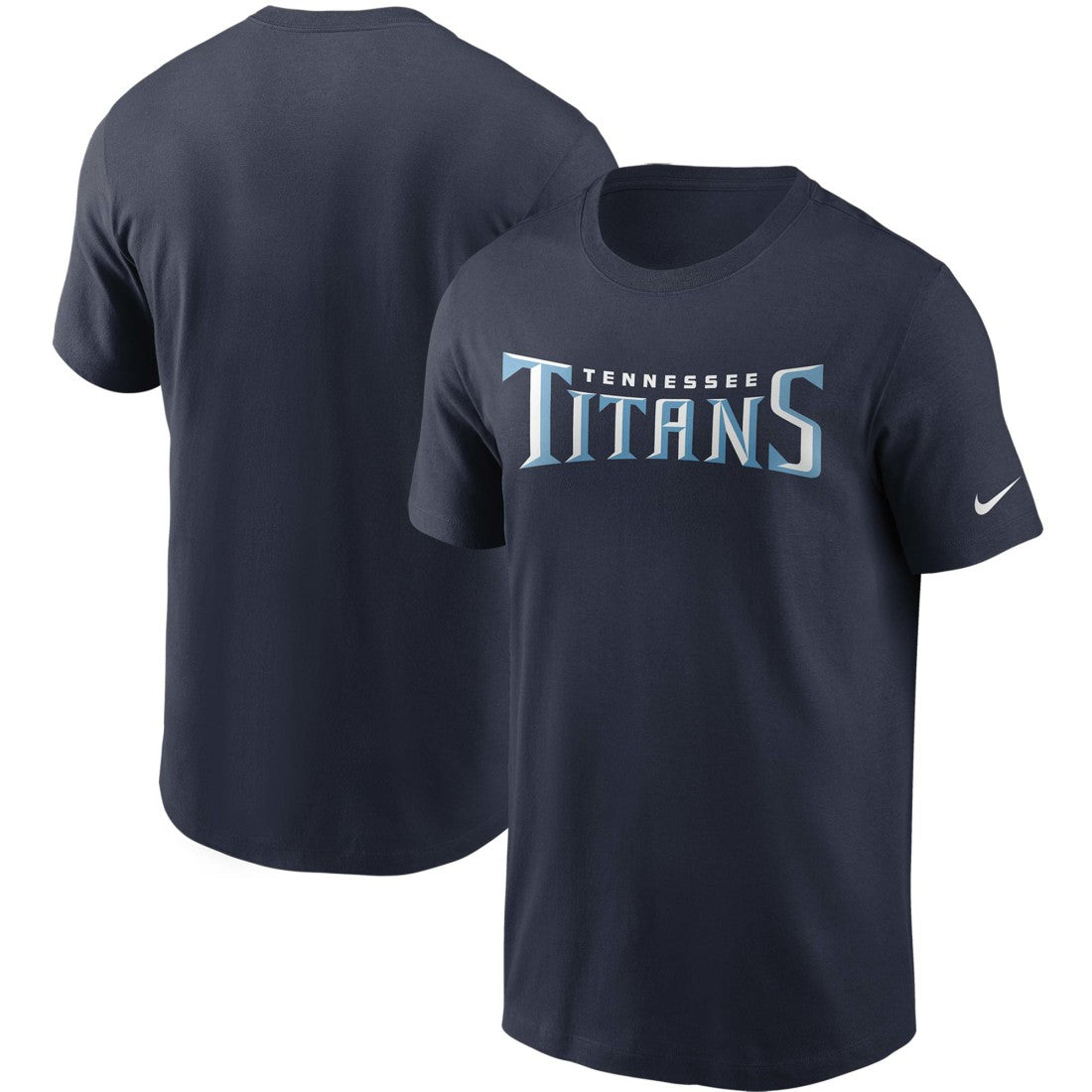 Tennessee Titans Team Wordmark T-Shirt Navy - Nike