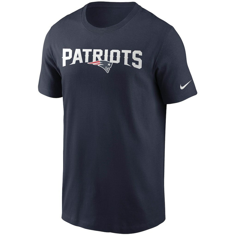 New England Patriots Team Wordmark T-Shirt Navy - Nike