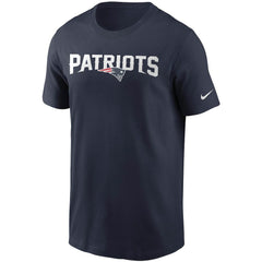 New England Patriots Team Wordmark T-Shirt Navy - Nike