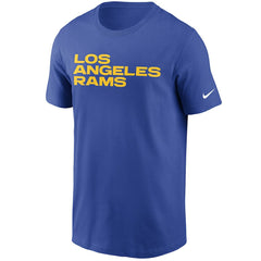 Los Angeles Rams Team Wordmark T-Shirt Royal - Nike