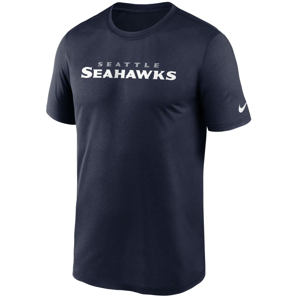 Seattle Seahawks Wordmark Legend Performance T-Shirt College Navy - Nike