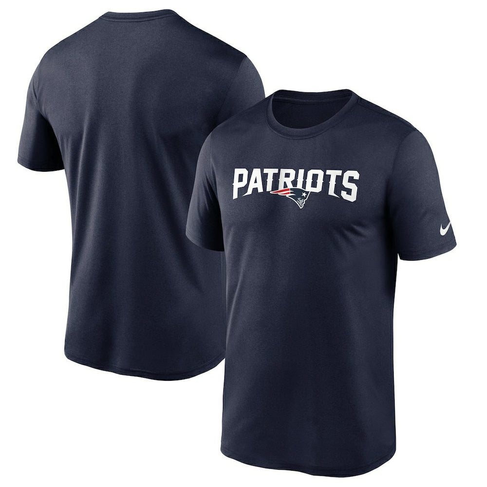 New England Patriots Wordmark Legend Performance T-Shirt Navy - Nike