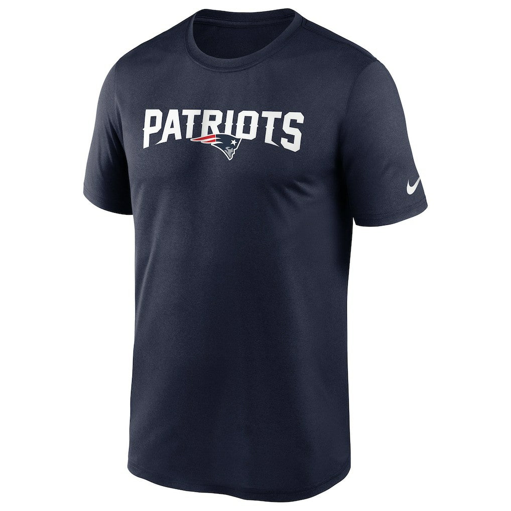 New England Patriots Wordmark Legend Performance T-Shirt Navy - Nike