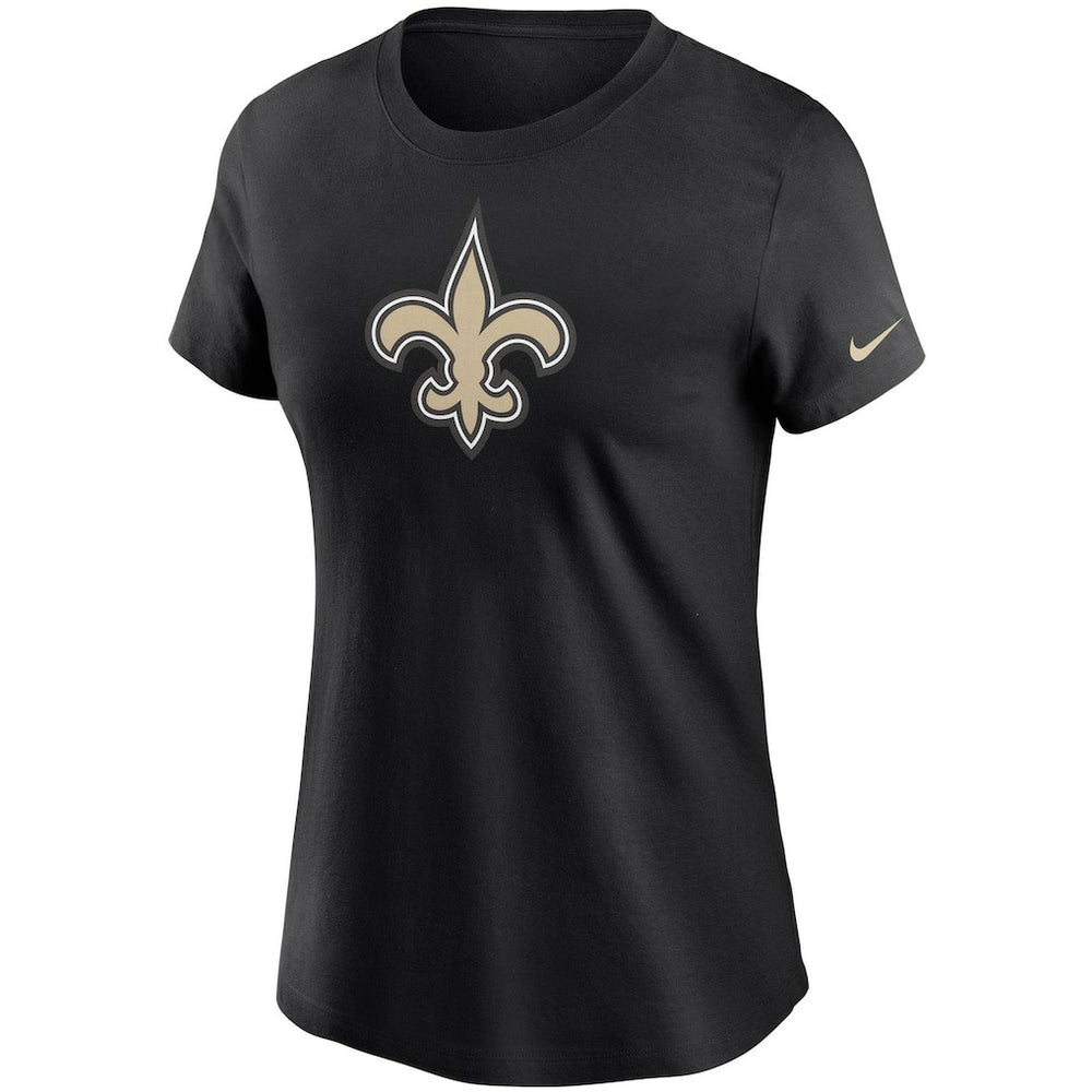 New Orleans Saints Women's Logo Essential T-Shirt Black - Nike