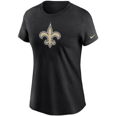 New Orleans Saints Women's Logo Essential T-Shirt Black - Nike