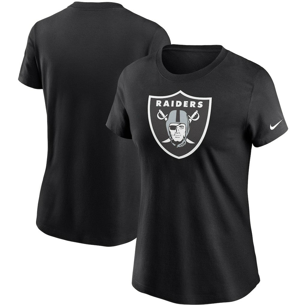 Las Vegas Raiders Women's Logo Essential T-Shirt Black - Nike