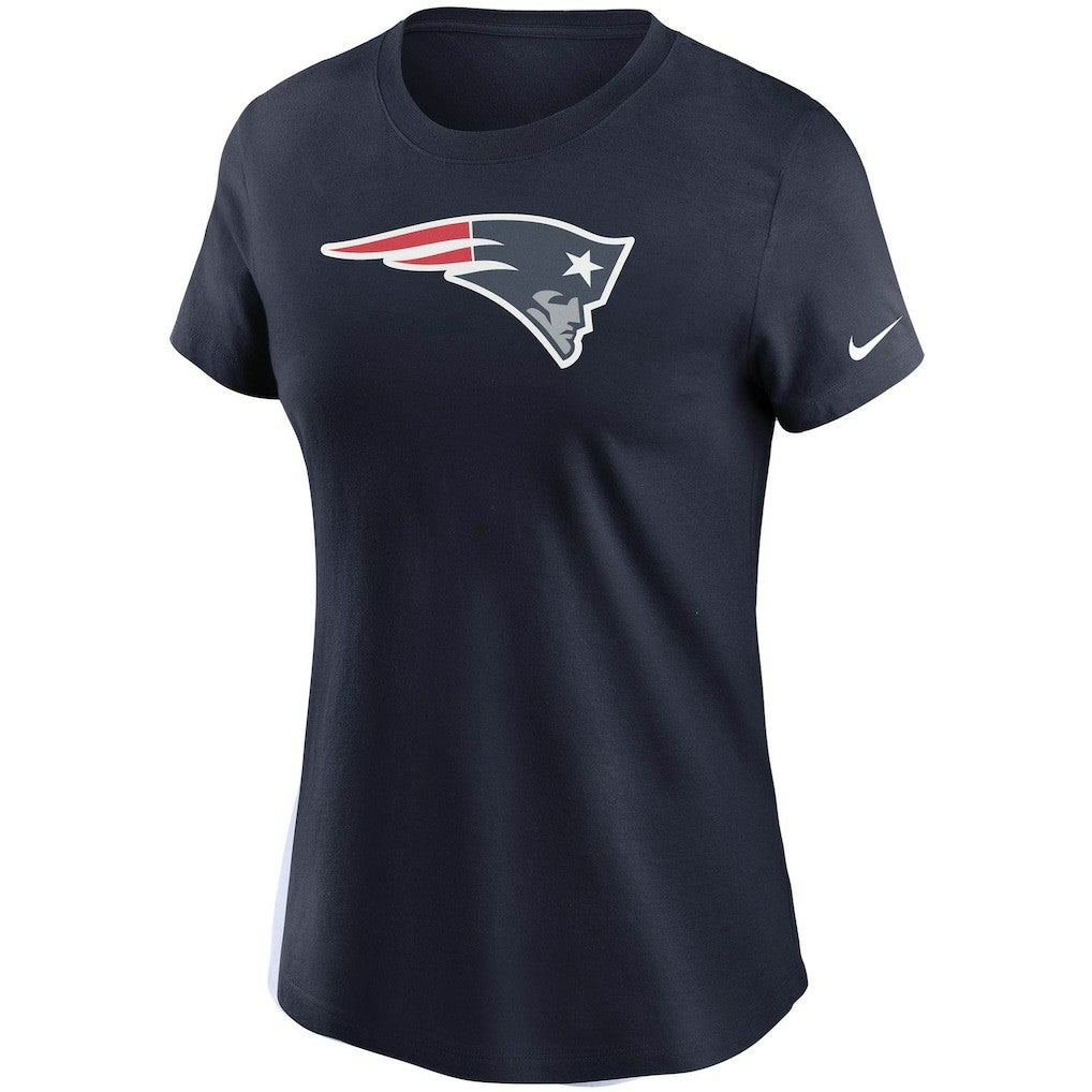 New England Patriots Women's Logo Essential T-Shirt Navy - Nike