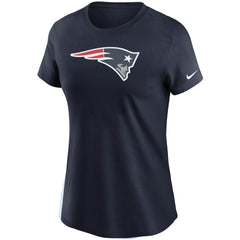 New England Patriots Women's Logo Essential T-Shirt Navy - Nike