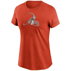Cleveland Browns Women's Logo Essential T-Shirt Orange - Nike