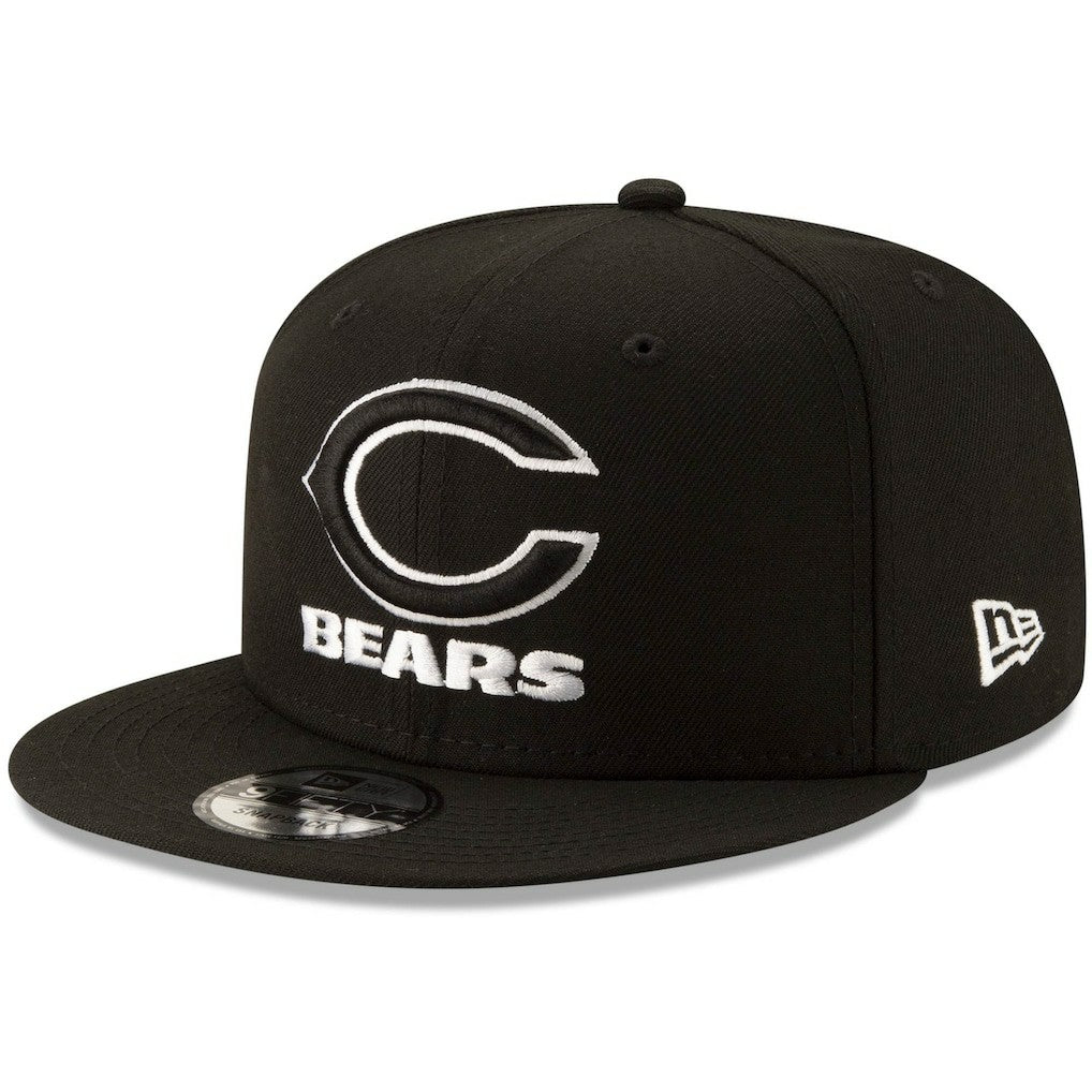 Chicago Bears New Era B-Dub 9FIFTY Adjustable Snapback Hat Black - NFL