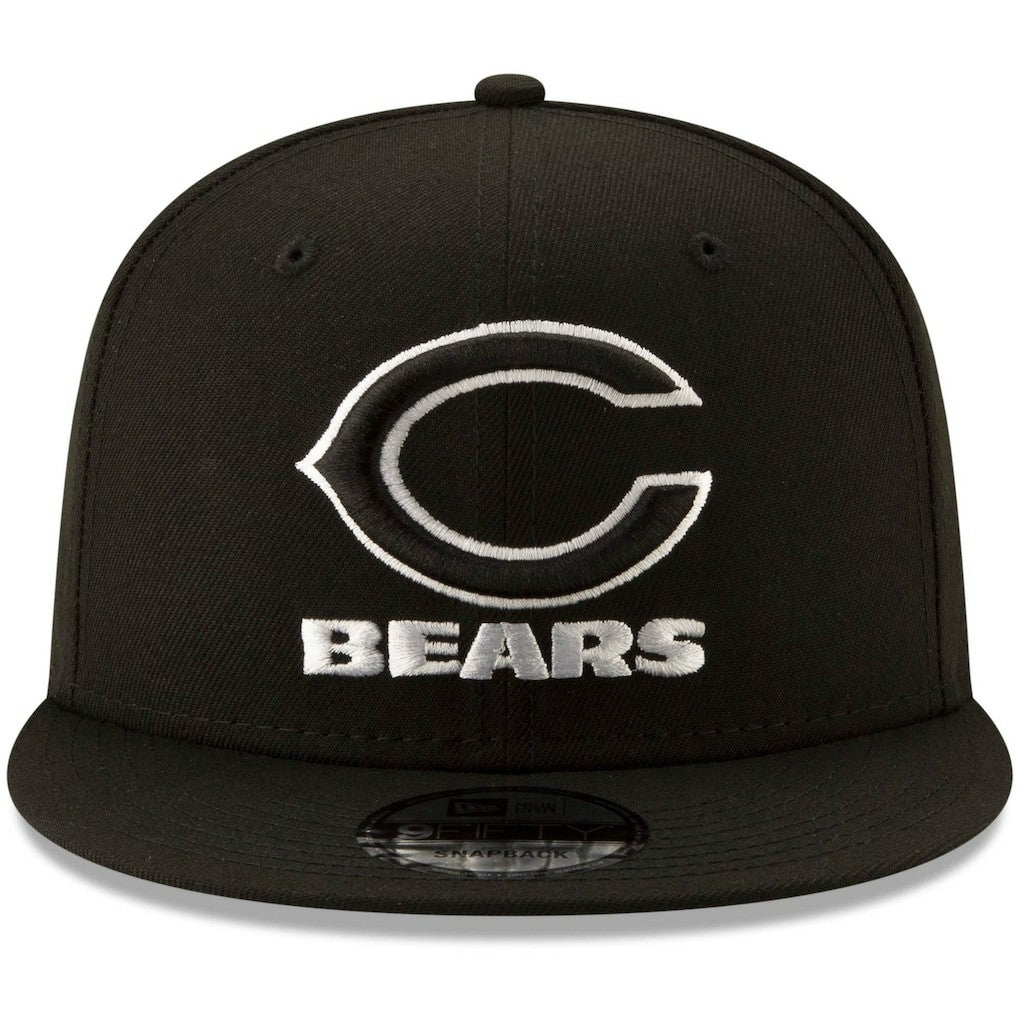 Chicago Bears New Era B-Dub 9FIFTY Adjustable Snapback Hat Black - NFL