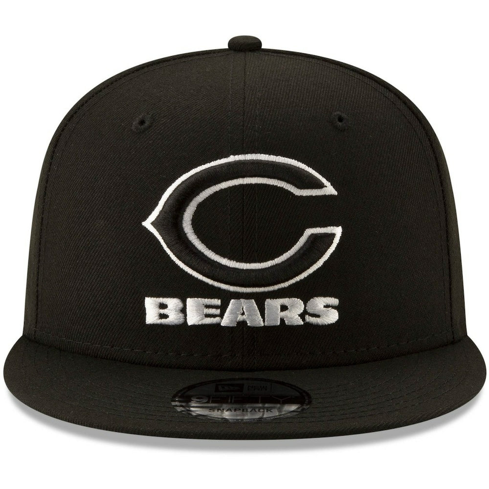 Chicago Bears New Era B-Dub 9FIFTY Adjustable Snapback Hat Black - NFL
