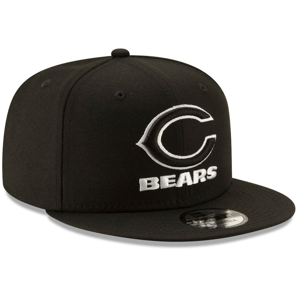 Chicago Bears New Era B-Dub 9FIFTY Adjustable Snapback Hat Black - NFL
