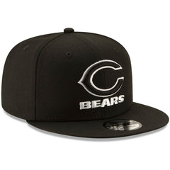 Chicago Bears New Era B-Dub 9FIFTY Adjustable Snapback Hat Black - NFL