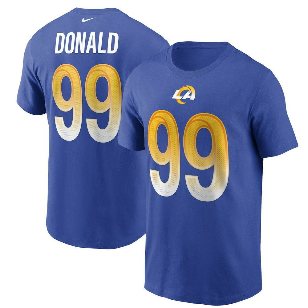 Aaron Donald Los Angeles Rams Name & Number T-Shirt Royal - Nike