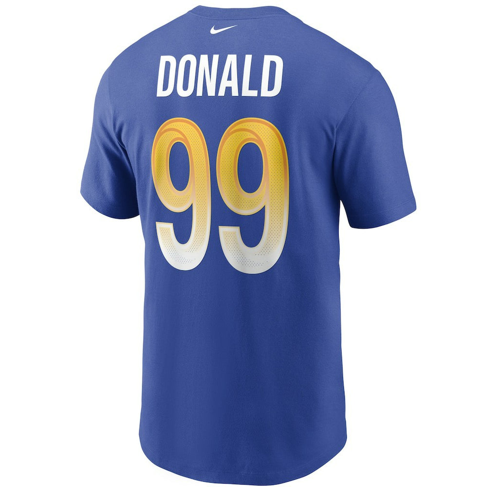 Aaron Donald Los Angeles Rams Name & Number T-Shirt Royal - Nike