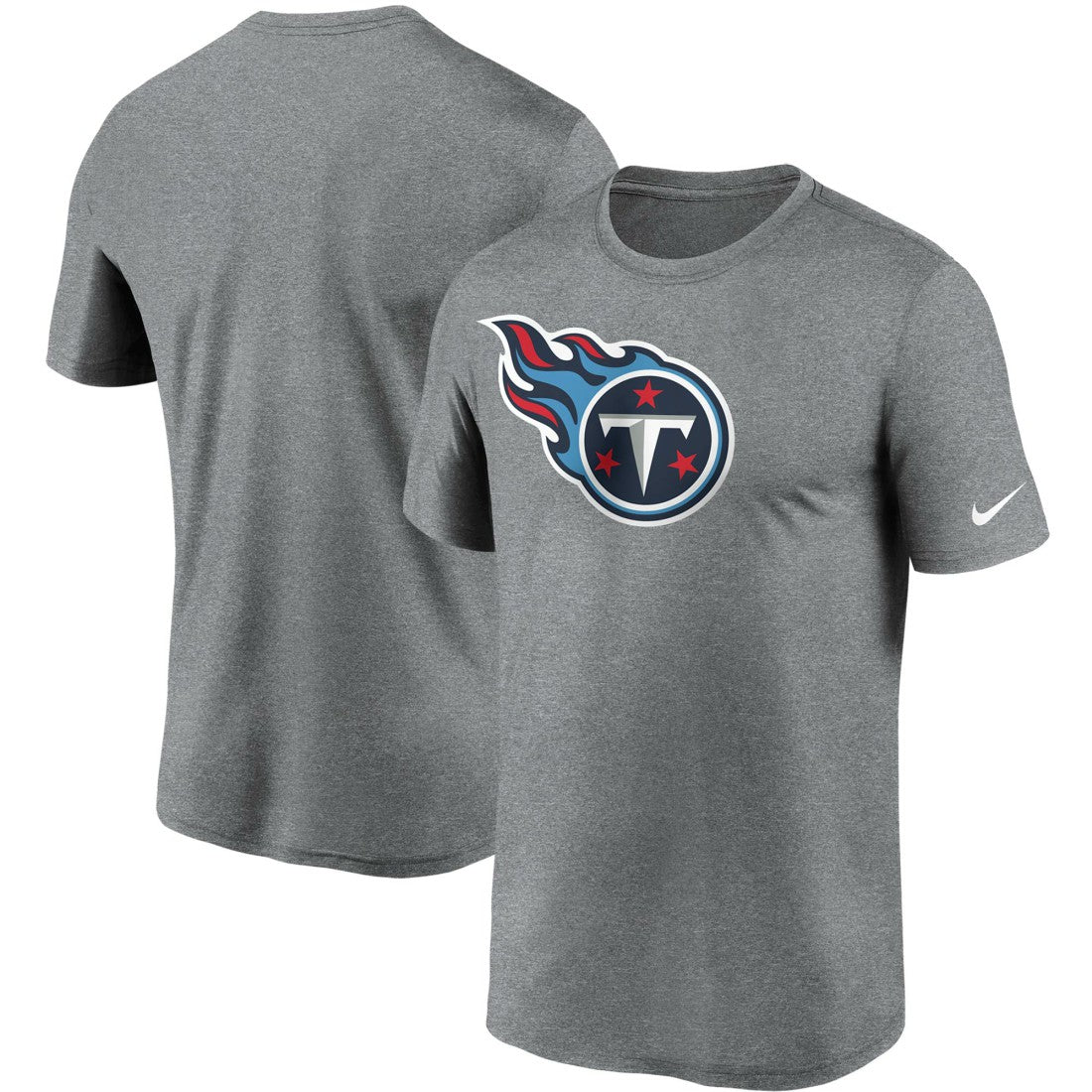Tennessee Titans Logo Essential Legend Performance T-Shirt Heathered Charcoal - Nike
