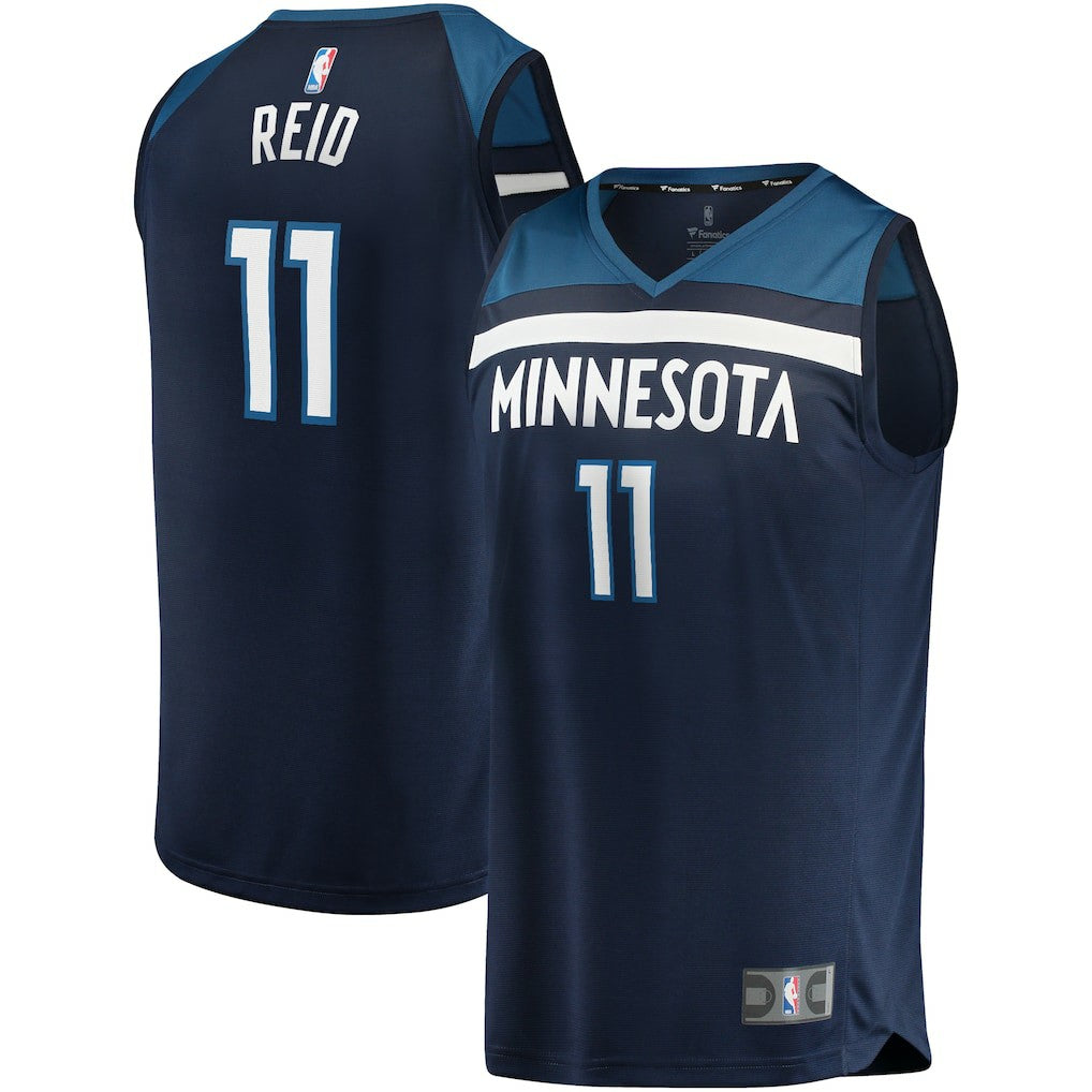Fanatics - Naz Reid Minnesota Timberwolves Fast Break Replica Jersey Navy - Icon Edition