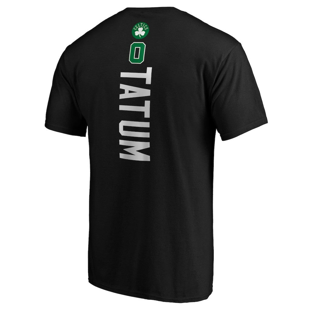 NBA - Jayson Tatum Boston Celtics Team Playmaker Name & Number T-Shirt - Black