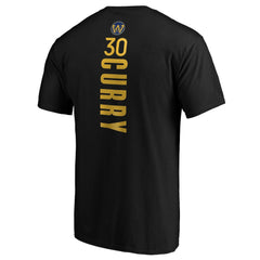 NBA - Stephen Curry Golden State Warriors Playmaker Name & Number Team T-Shirt - Black