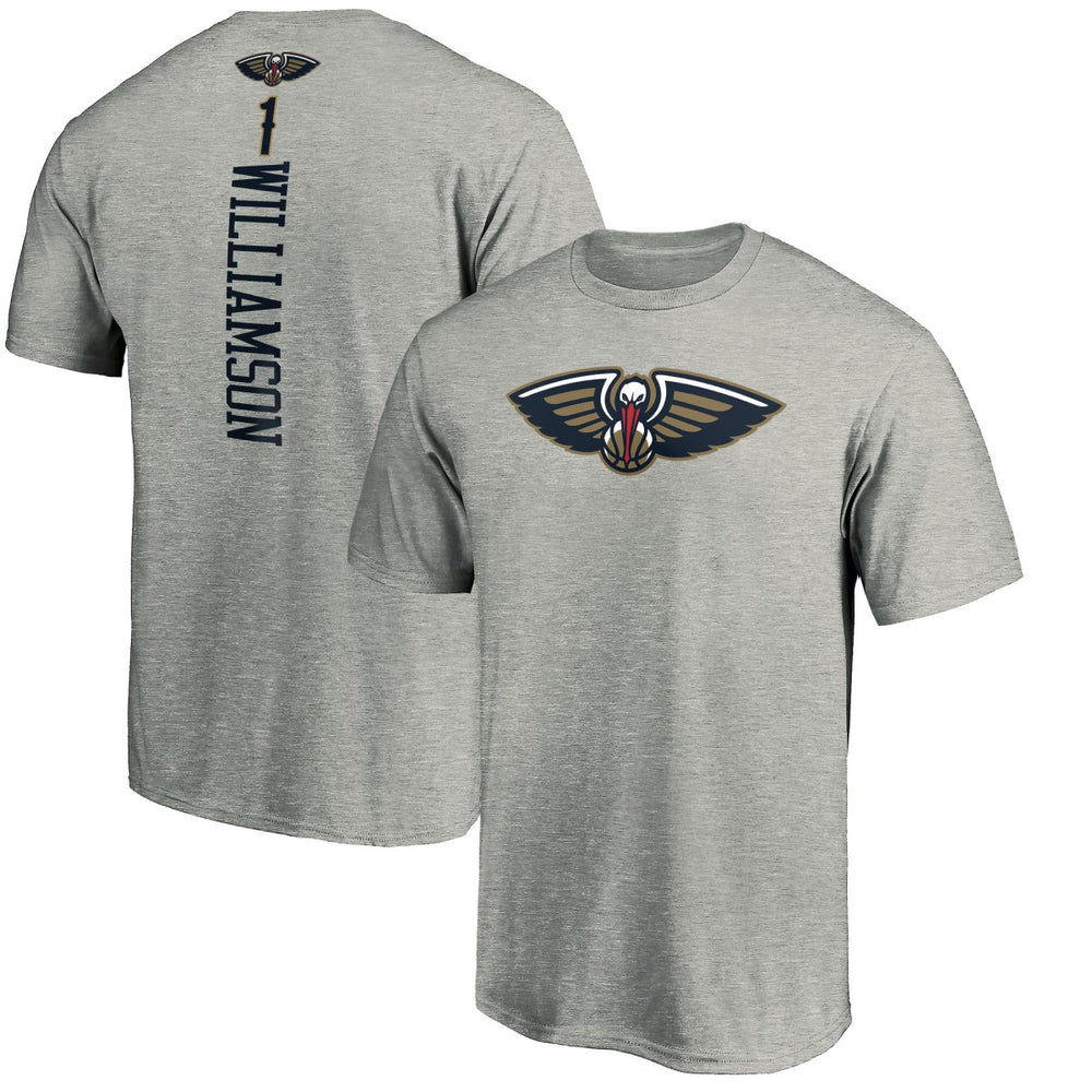 NBA - Zion Williamson New Orleans Pelicans Playmaker Name & Number Team T-Shirt - Heathered Gray
