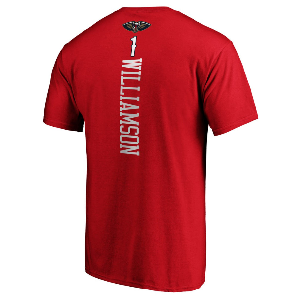 NBA - Zion Williamson New Orleans Pelicans Playmaker Name & Number Team T-Shirt - Red