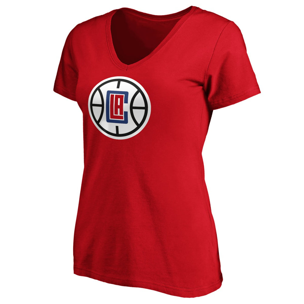 Fanatics - Paul George LA Clippers Women's Playmaker Name & Number V-Neck T-Shirt - Red